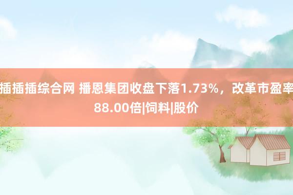 插插插综合网 播恩集团收盘下落1.73%，改革市盈率88.00倍|饲料|股价