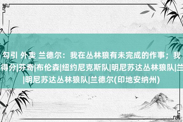 勾引 外卖 兰德尔：我在丛林狼有未完成的作事；我心爱组织热切而非得分|芬奇|布伦森|纽约尼克斯队|明尼苏达丛林狼队|兰德尔(印地安纳州)