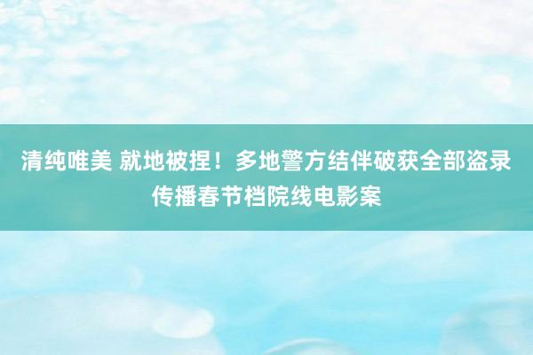 清纯唯美 就地被捏！多地警方结伴破获全部盗录传播春节档院线电影案