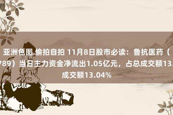 亚洲色图 偷拍自拍 11月8日股市必读：鲁抗医药（600789）当日主力资金净流出1.05亿元，占总成交额13.04%